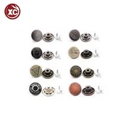 Bottone per jeans in lega di zinco